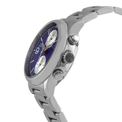 Pre-owned Armand Nicolet Mha Chronograph Automatic Blue Dial Mens Watch A844haa-bu-m2850a