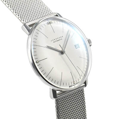 Pre-owned Junghans Max Bill Automatic 027/4002.46 Sapphire Glass 38mm Men's Watch