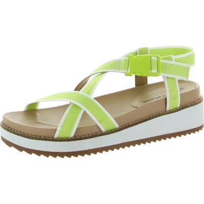 

Женские зеленые сандалии с ремешком на пятке Lucky Brand Imbae 9,5 Medium (B,M) BHFO 4832, Wild lime iroh webbing, Imbae