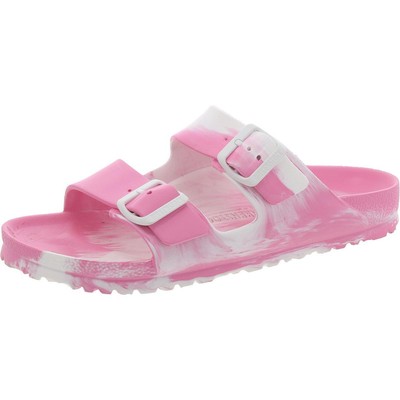 Женские розовые слипоны Birkenstock с открытым носком, повседневные босоножки-горки, обувь 41 BHFO 3347