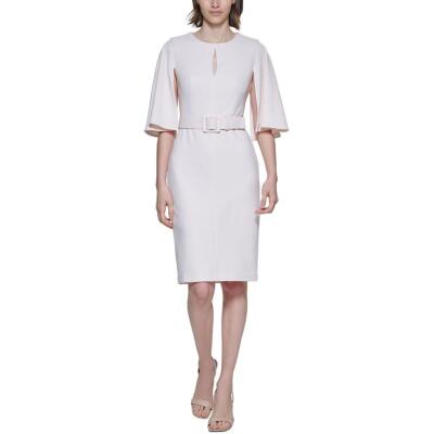 

Женское розовое вечернее платье-футляр до колен Calvin Klein  BHFO 5814, Blossom