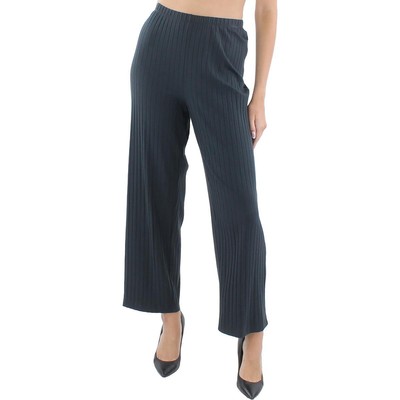 

Женские черные прямые брюки до щиколотки в рубчик Eileen Fisher  BHFO 1305, Graphite