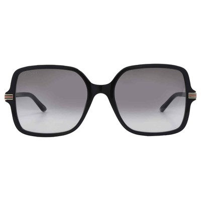 Pre-owned Gucci Grey Sport Ladies Sunglasses Gg1449s 001 55 Gg1449s 001 55 In Gray