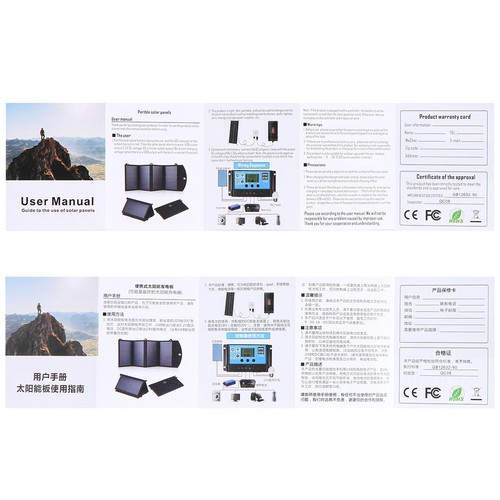 30W Solar Panel Kit 12V Trickle Battery Charger Maintainer for Boat RV Car Lot