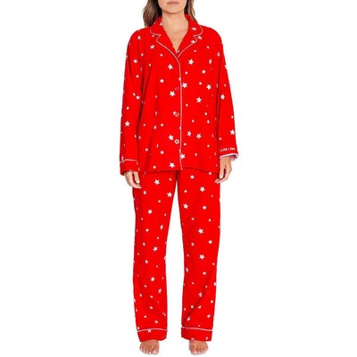 

PJ Salvage Womens Red Comfy 2PC Cozy Pant Set Loungewear  BHFO 8384, Красный