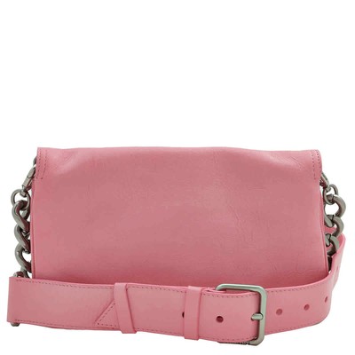 Pre-owned Balenciaga Sweet Pink Calfskin Small Bb Soft Flap Shoulder Bag 748598 2aaiy 5812