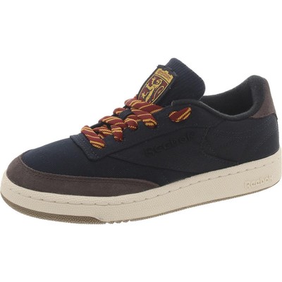 Повседневные и модные кроссовки Reebok Mens Club C 85 Black W 6 Medium (D) BHFO 0917