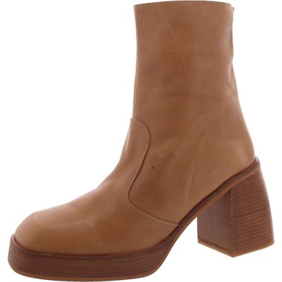 Женские ботильоны из коричневой кожи Free People Shoes 41 (средний размер B,M) BHFO 4607