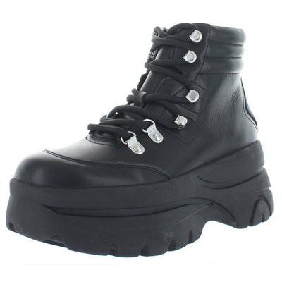 Steve Madden/ женские черные ботинки на платформе в стиле хаски 9 Medium (B,M) BHFO 1371
