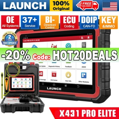 2024 LAUNCH X431 PRO Elite V + PRO5 OBD2 Scanner Car Diagnostic Tool Key Coding