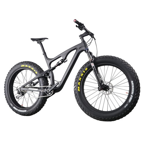 Medium Size Carbon Full Suspension Fat Tire Bike With Rockshox Bluto Fork 150mm