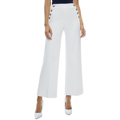 Женские расклешенные джинсы Sailor Denim средней посадки цвета слоновой кости Alice and Olivia, 30 BHFO 9729