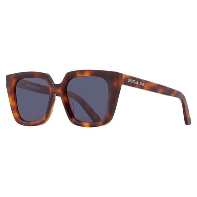 Pre-owned Dior Blue Butterfly Ladies Sunglasses Midnight S1i Cd40092i 53v 53