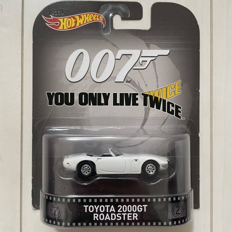 Hot Wheel Toyota 2000gt 1/64 White 007 Cabriolet James Bond You Only Live Twice