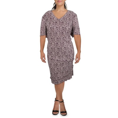 

Connected Apparel Женское фиолетовое многоярусное платье для работы Платье плюс 24 Вт BHFO 2781, Цвет слоновой кости