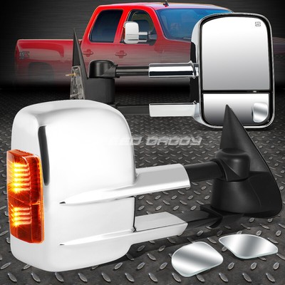 МОЩНЫЙ ХРОМИРОВАННЫЙ БУКСИРОВЩИК ТЕПЛОВЫХ СИГНАЛОВ + УГЛОВОЕ ЗЕРКАЛО ДЛЯ СЛЕПЫХ ЗОН ДЛЯ 03-06 SILVERADO