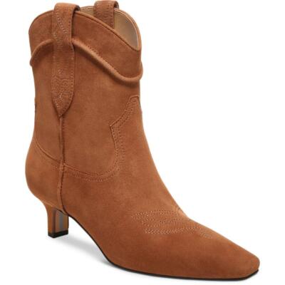

Sam Edelman Womens Taryn Embroidered Cowboy, Western Boots Shoes BHFO 9227, Frontier brown suede, Taryn