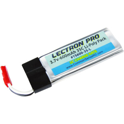 ЛИТИЙ-полимерный аккумулятор COMMON SENSE RC Lectron Pro 3,7 В 600 мАч 35C с разъемом JST