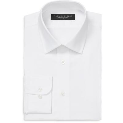 Мужская белая рубашка на пуговицах из смеси хлопка частной торговой марки 16 34/35 BHFO 3310