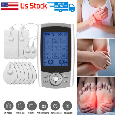 Tens Unit Muscle Stimulator Machine Pulse Massager Therapy Pain Relief -36 Modes