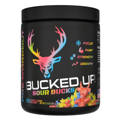 BUCKED UP PRE-WORKOUT Pump Focus Energy Endurance Strength Growth 30 Servings