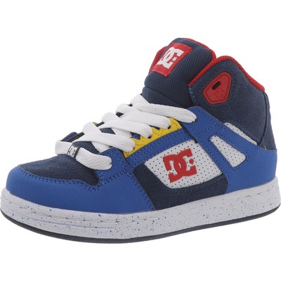 Кроссовки DC Boys Pure High-Top Big Kid из натуральной кожи с высоким берцем, кроссовки BHFO 8840