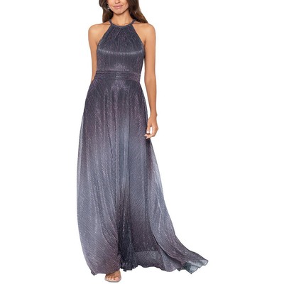 Женское вечернее платье Betsy & Adam с металлическим омбре на бретелях BHFO 7473