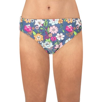 

Женские синие хипстерские плавки с цветочным принтом California Sunshine, размер  BHFO 6352, Blue multi