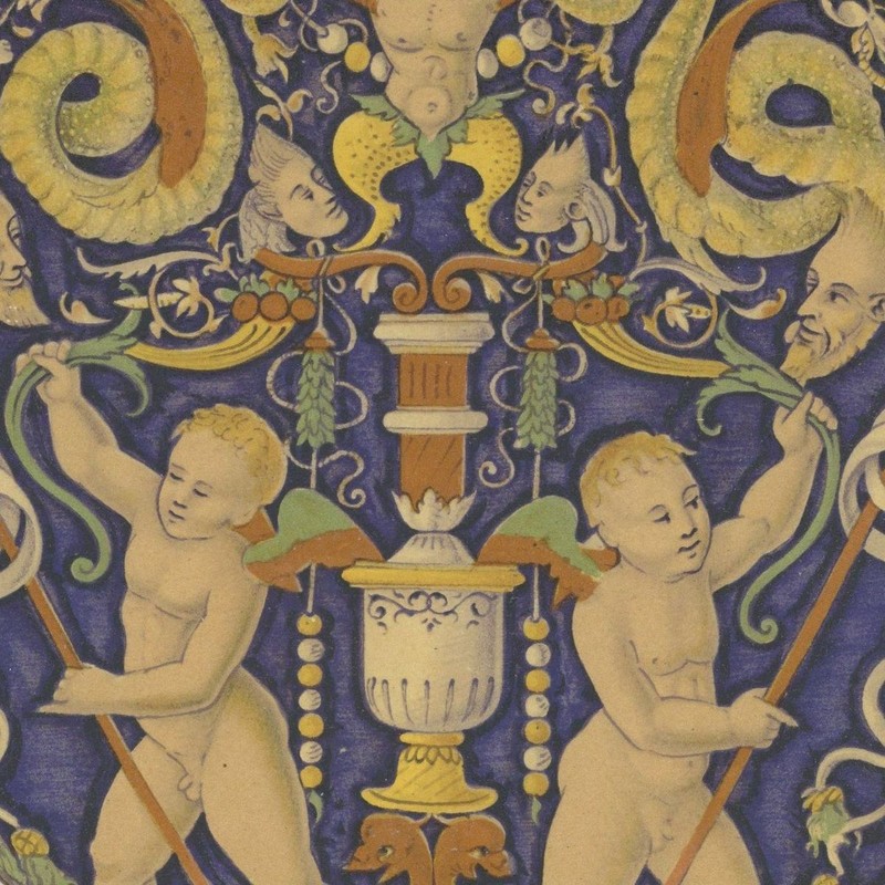 DÃ©Co Collection Spitzer Castel Durante Caffaggiolo Lithographie Originale Xixe