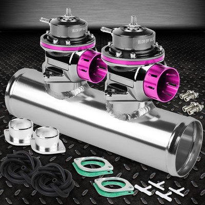 2ШТ ФИОЛЕТОВЫЙ РЕГУЛИРУЕМЫЙ ТИП ШЛЯПЫ-ПРОДУВОЧНЫЙ КЛАПАН FV + ДВУХПОРТОВЫЙ ФЛАНЦЕВЫЙ АДАПТЕР ДИАМЕТРОМ 2,5 ДЮЙМА