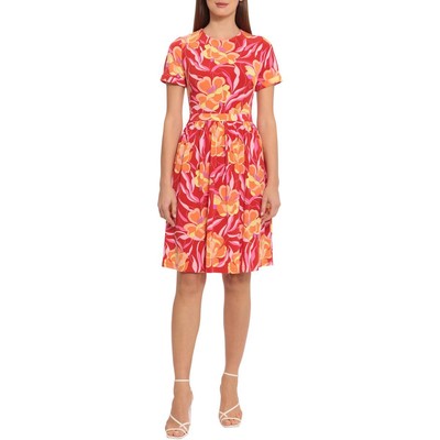 

Женское плиссированное дневное платье Maggy London с цветочным принтом BHFO 6242