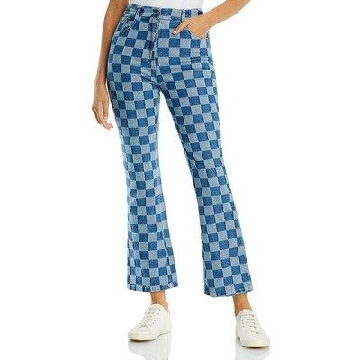 

Женские широкие джинсы до щиколотки Lucy Paris Crissy Denim с высокой посадкой BHFO 7028, Синий, Crissy