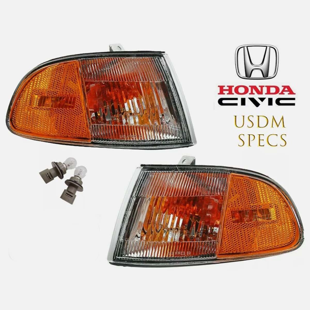 Depo USDM Corner Indicator Light Lamp For Honda Civic EG EG6 EH EJ Coupe 92-95