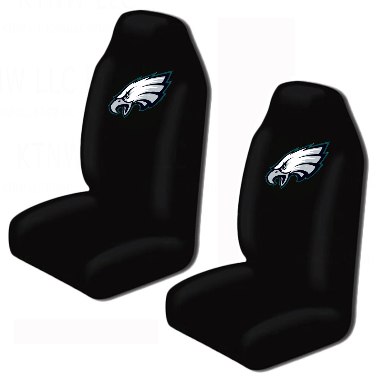 NFL Philadelphia Eagles Car Truck 2 Front Seat Covers Set Officially