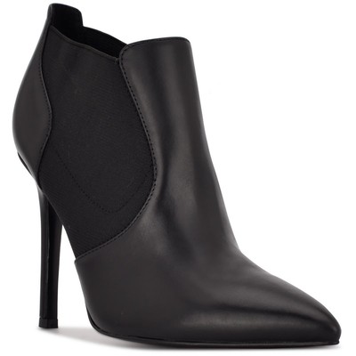 

Женские черные кожаные ботильоны Nine West KAIA, размер 5,5, средний (B,M) BHFO 5447, Черный, KAIA