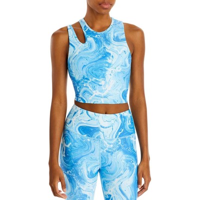 Спортивный бюстгальтер для бега Aqua Womens Blue Fitness Workout S BHFO 0890