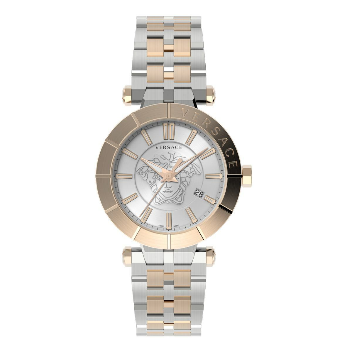 Pre-owned Versace Men's Wristwatch V-race Ve2b00521 Stainless Steel