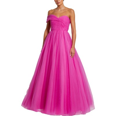 Женское розовое платье Mac Duggal One Shoudler Formal Evening Dress 6 BHFO 7516