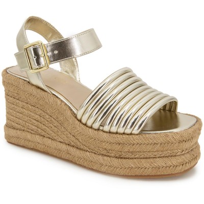 Женские эспадрильи Shelby Gold от Kenneth Cole New York, размер 6,5, средний (B,M) BHFO 0889