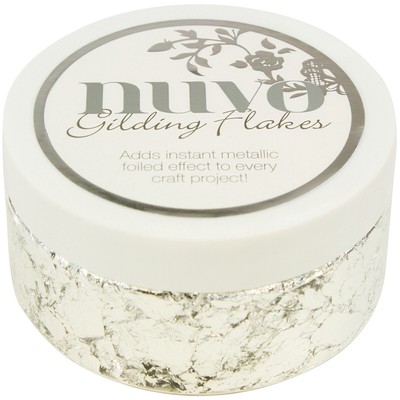 Nuvo Gilding Flakes 6.8oz-Silver Bullion - 3 Pack