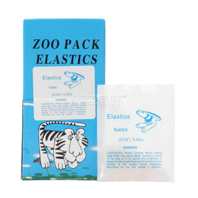 5000pcs AZDENT Dental Orthodontic Latex Elastics Zoo Pack Rubber 3.5/5.0/6.5 OZ