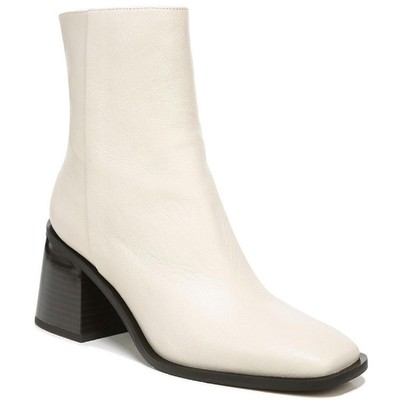 Женские замшевые ботильоны Sam Edelman Winnie Ivory, каблук 9, средний (B,M) BHFO 3433, Ivory leather