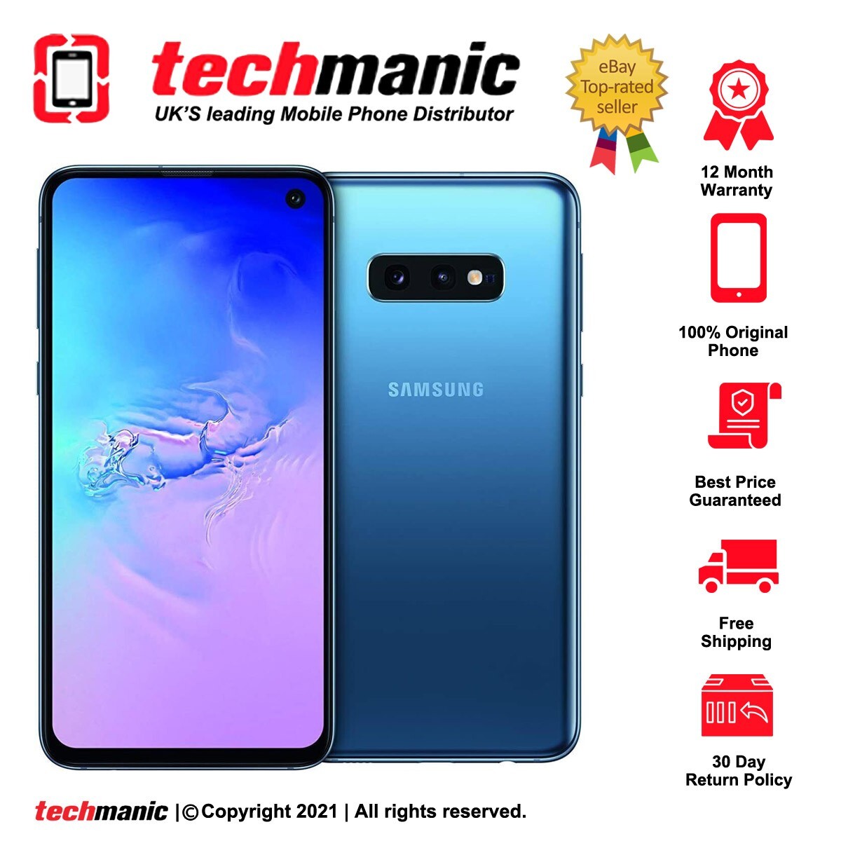 Samsung Galaxy S10e SM-G970 - 128GB - Prism Blue (Unlocked