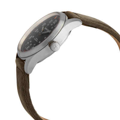 Pre-owned Hamilton Khaki Field Automatic Black Dial Unisex Watch H70205830