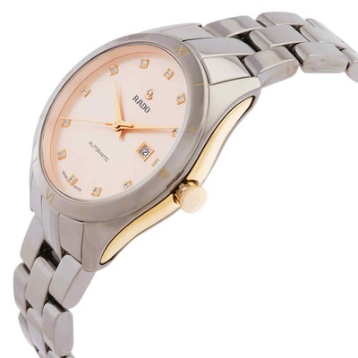 Pre-owned Rado Hyperchrome Automatic Diamond Rose Gold Dial Ladies Watch R32043712