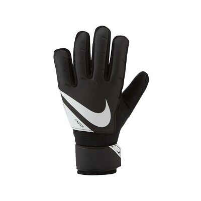 Nike Jr. Big Kids Match Goalkeeper Soccer Gloves BLACK | WHITE SZ 4