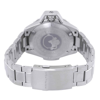 Pre-owned Hamilton Khaki Navy Frogman Automatic Black Dial Men's Watch H77815130