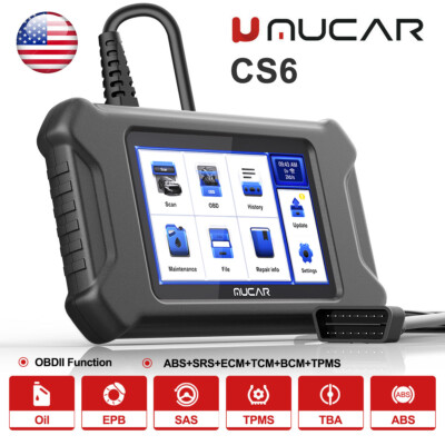 MUCAR CS6 Auto Code Readers OBD2 Scanners 6 System Car Diagnostic Tool