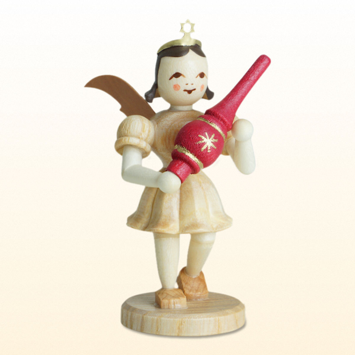 EXCLUSIV 2024! Blank Engel Kurzrock natur mit Christbaumspitze Fachhand neu 2024