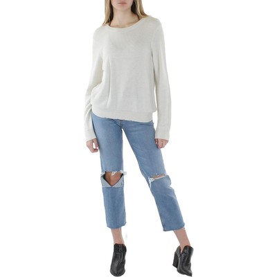 Женский белый пуловер тенселевой вязки Eileen Fisher, свитер XL BHFO 3749